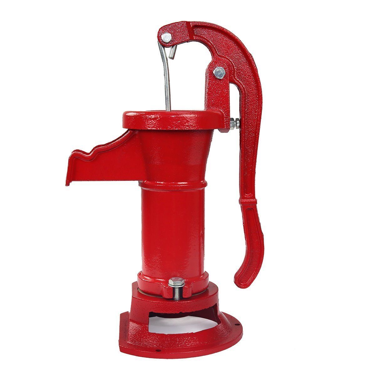 XtremepowerUS Antique Pitcher Hand Pump Red Operated 25' Outdoor Patio Water