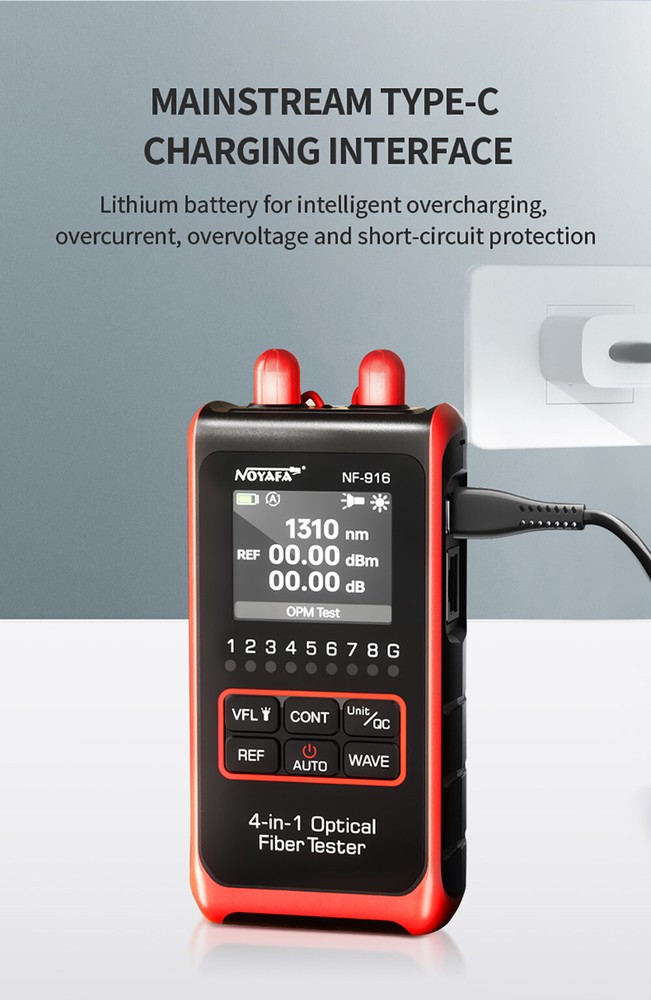NOYAFA NF-916 Optical Meter VFL REF SC Visual Fault E7U4