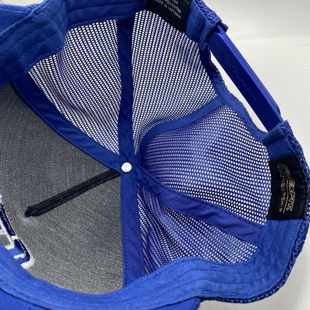 Travis Mathew Golf Hat Trucker Adjustable SnapBack Blue Pineapple Mesh Cleaned