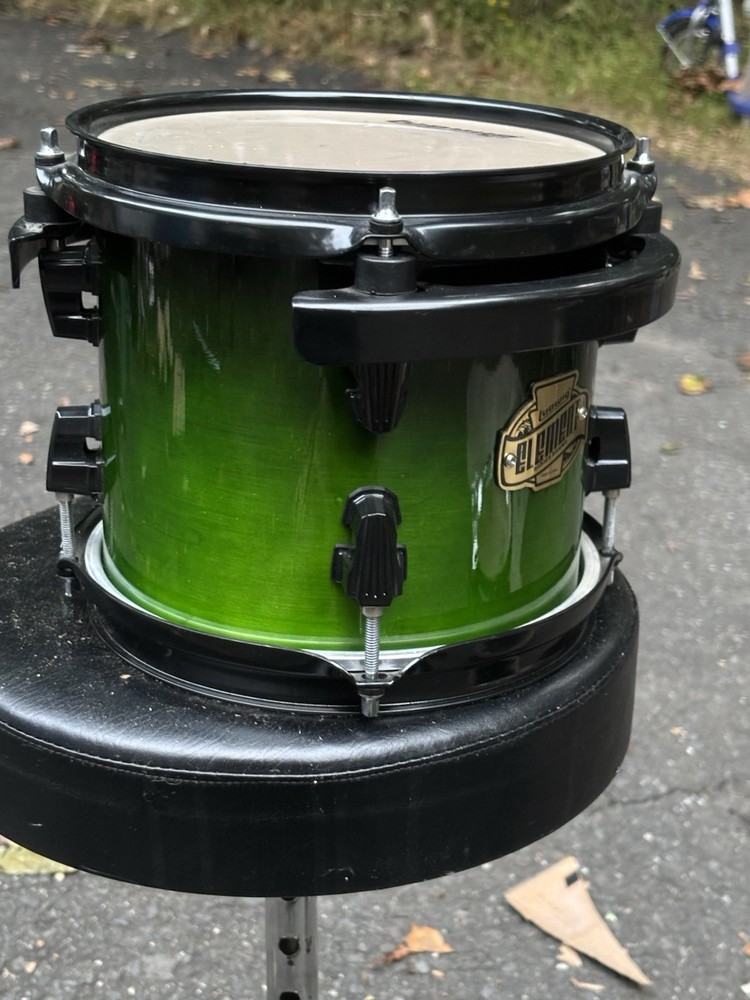 Ludwig Element Evolution 100th 8” Rack Tom Drum Green Fade