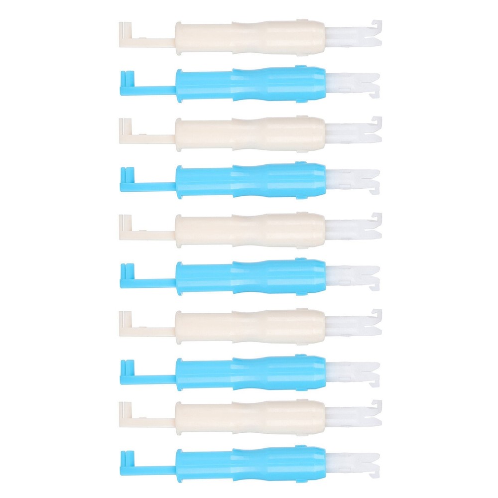 12pcs Needle Threader Plastic Automatic Inserter Threading Tool for Sewing