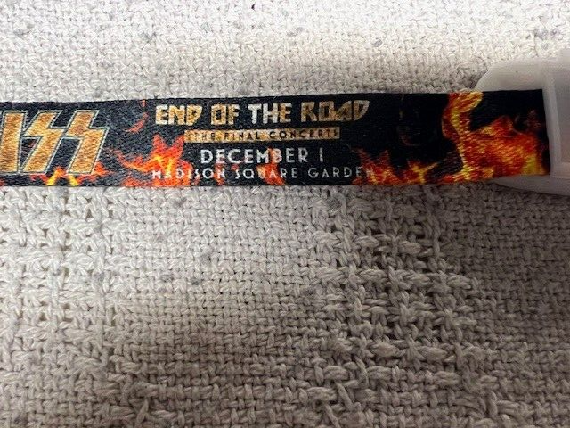 KISS LED Bracelet 12/1 Madison Square Garden “End Of The Road Tour” LAST SHOWS