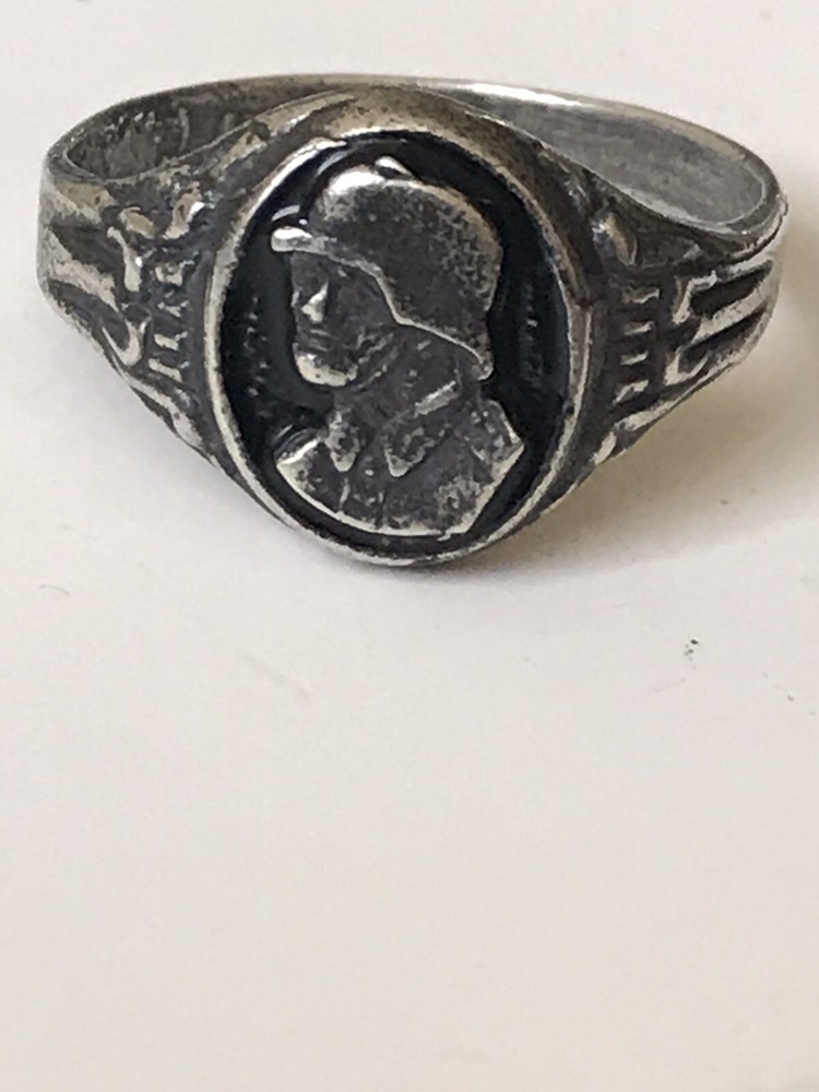 German silver ring. World War II.