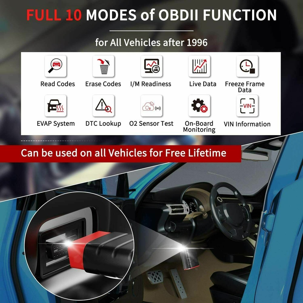 ThinkSafe OBD2 Diagnostic Scanner Bluetooth All System Bidirectional ABS SRS BMS