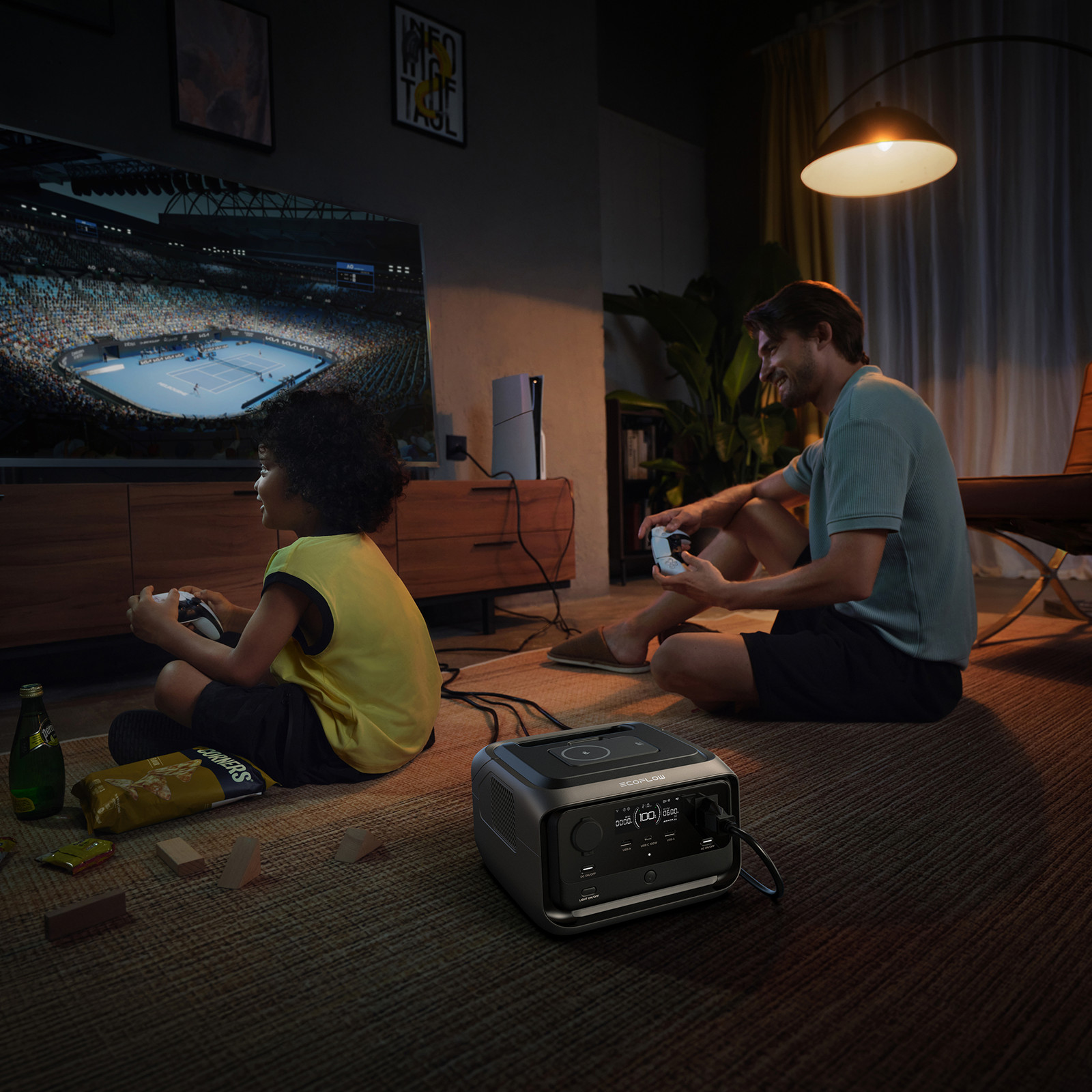 EcoFlow River 3 Plus 286Wh Wireless Boost Combo & 5000mAh RAPID Power Bank