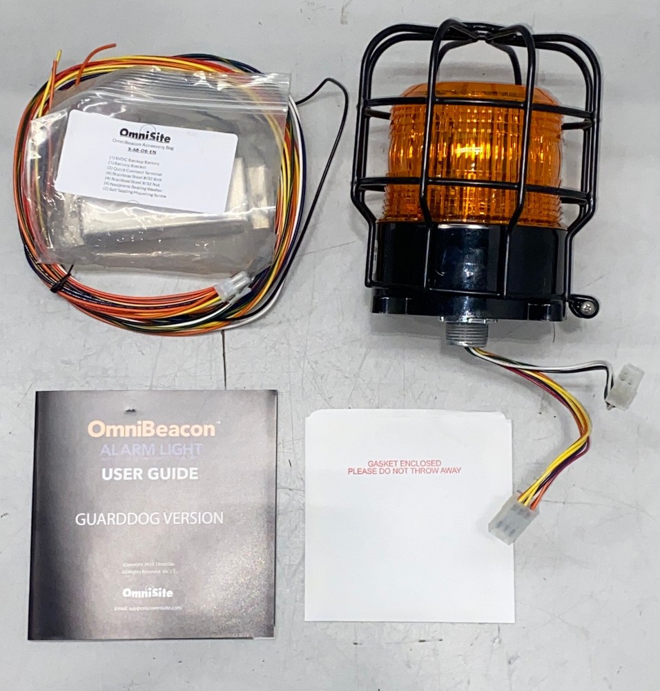 OmniBeacon Wireless Networked Alarm Light with Siren. Cellular / Web Accessable