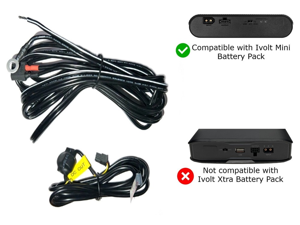 Thinkware Ivolt Mini External Battery Hardwire Connection Cable
