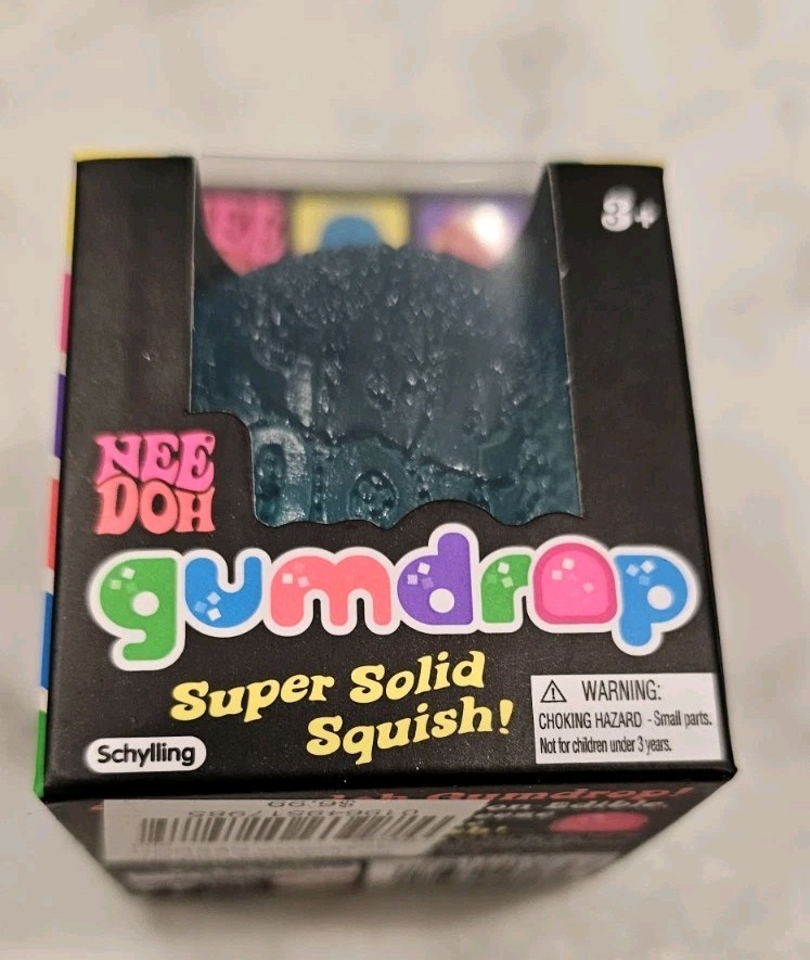 Needoh GUMDROP BLUE 🔵 Super Solid Squishy Nee Doh NEW. Ships Same Day