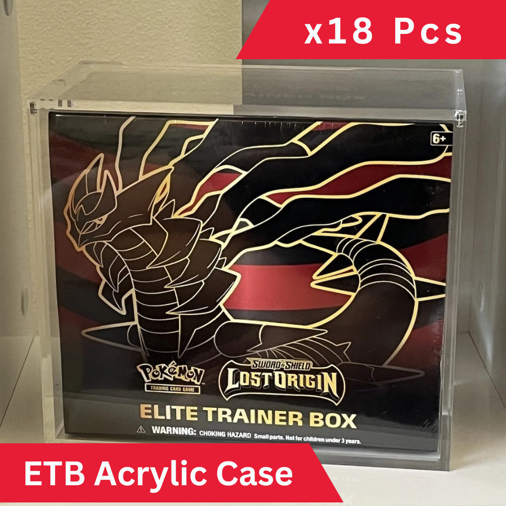 Pokemon ETB Acrylic Display Case for  Elite Trainer Box 18 Pcs Bulk Discount
