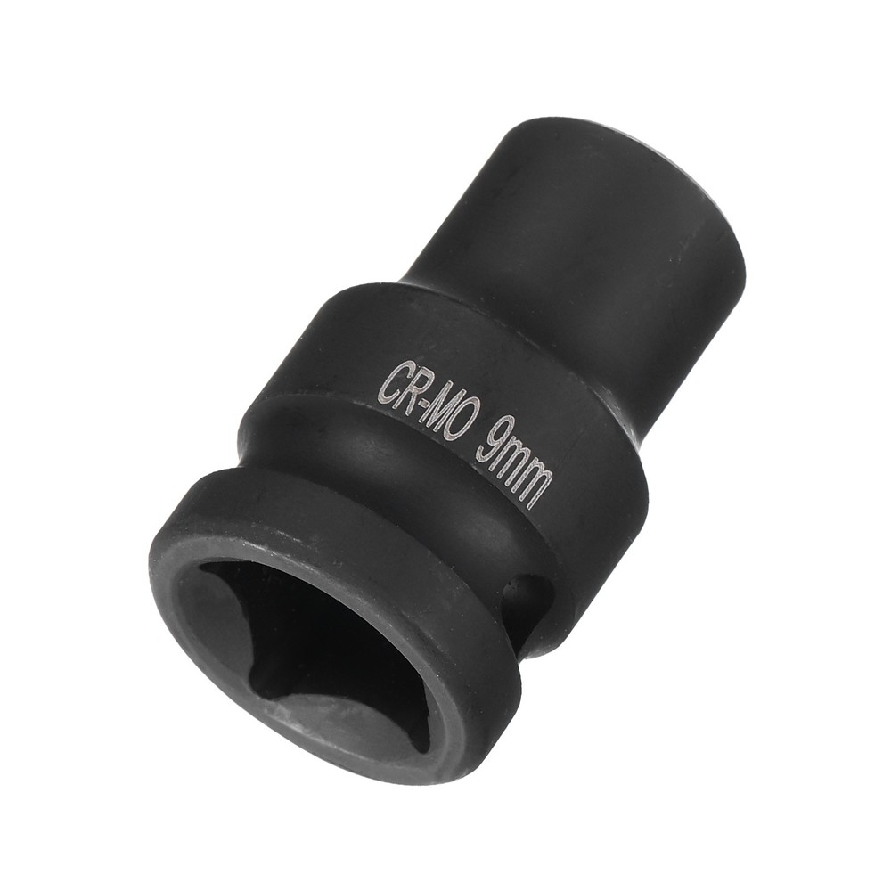4 Point Square Socket 1/2" Drive 9mm Metric CR-MO Square Impact Wheel Socket