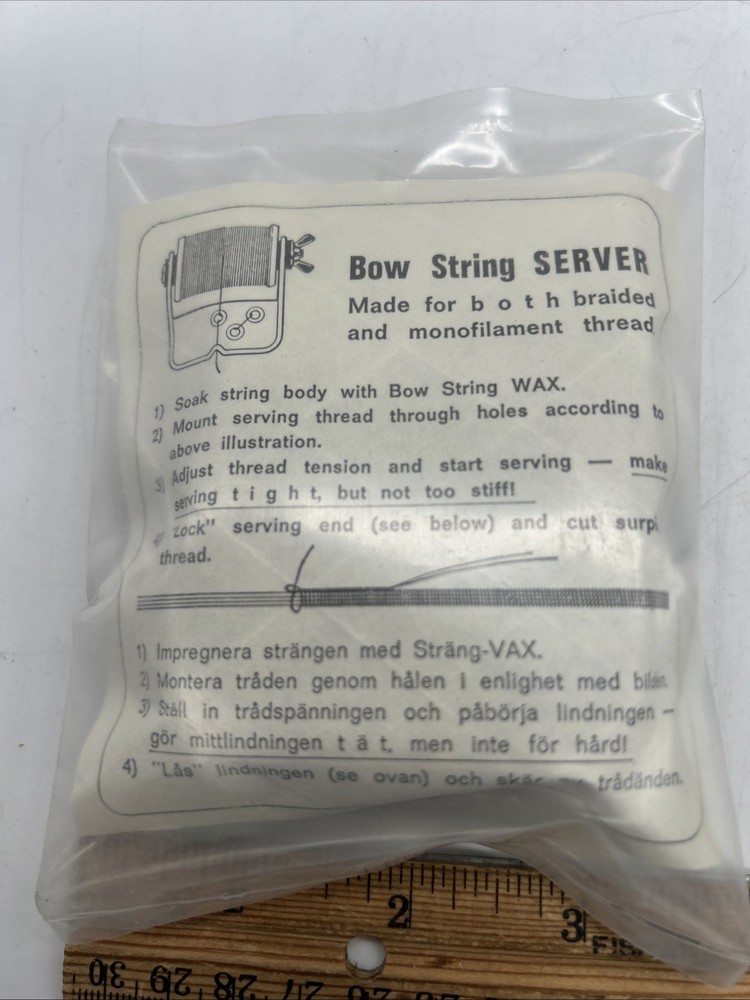 Bjorn Bengtson Sweden Bow String Server Holder Serving Thread Jig Tool Sealed
