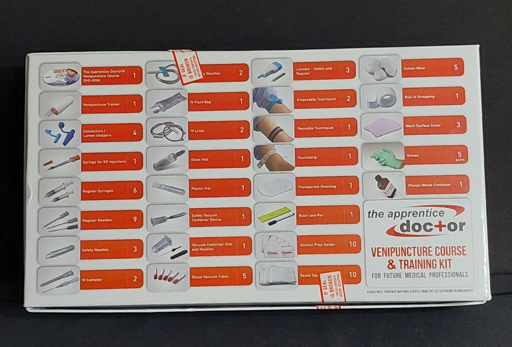 The Apprentice Doctor Venipuncture Course & Training Kit 29 Pcs Inside