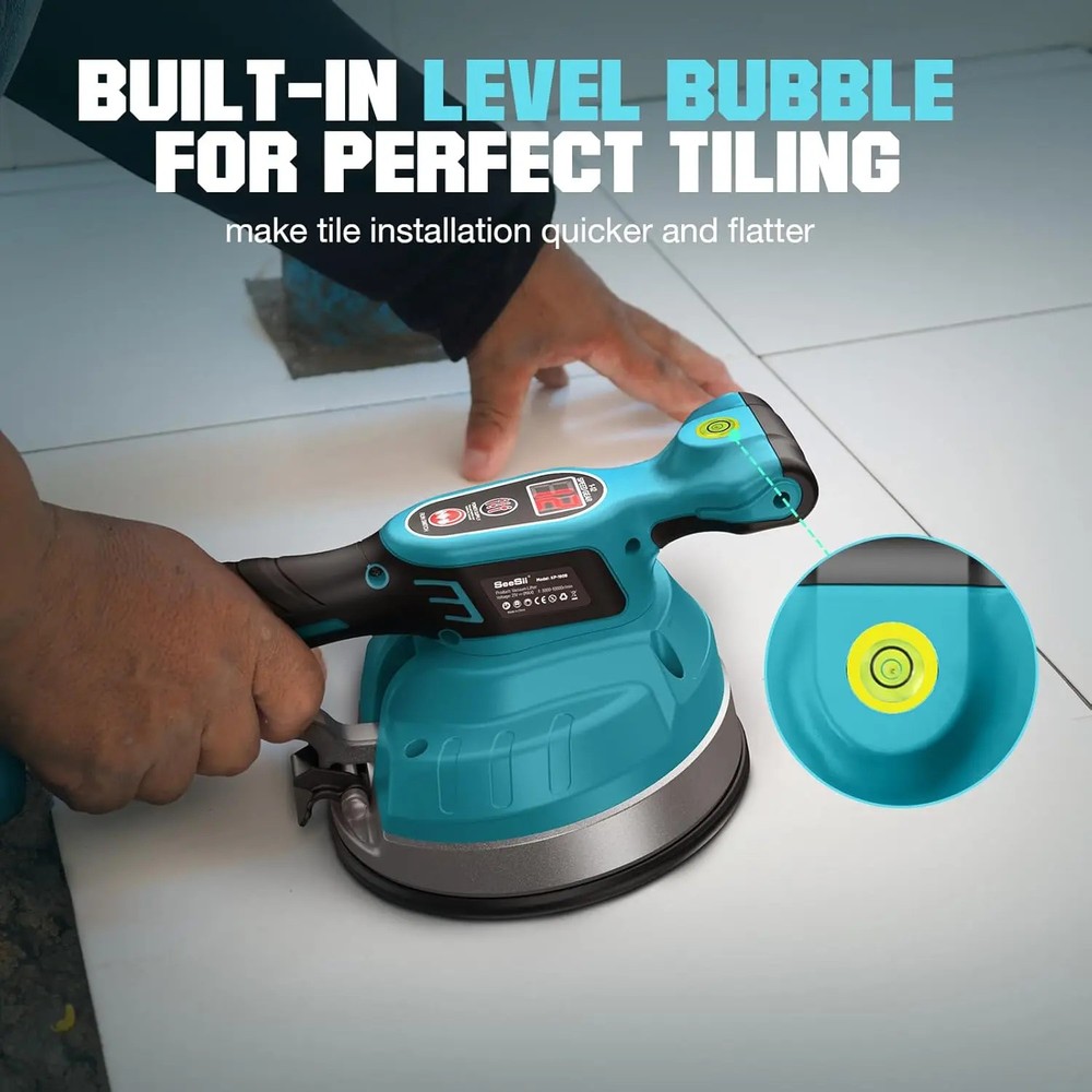 Tile Vibration Tool Cordless Tile Vibrator Leveling Machine 160mm Large Suction