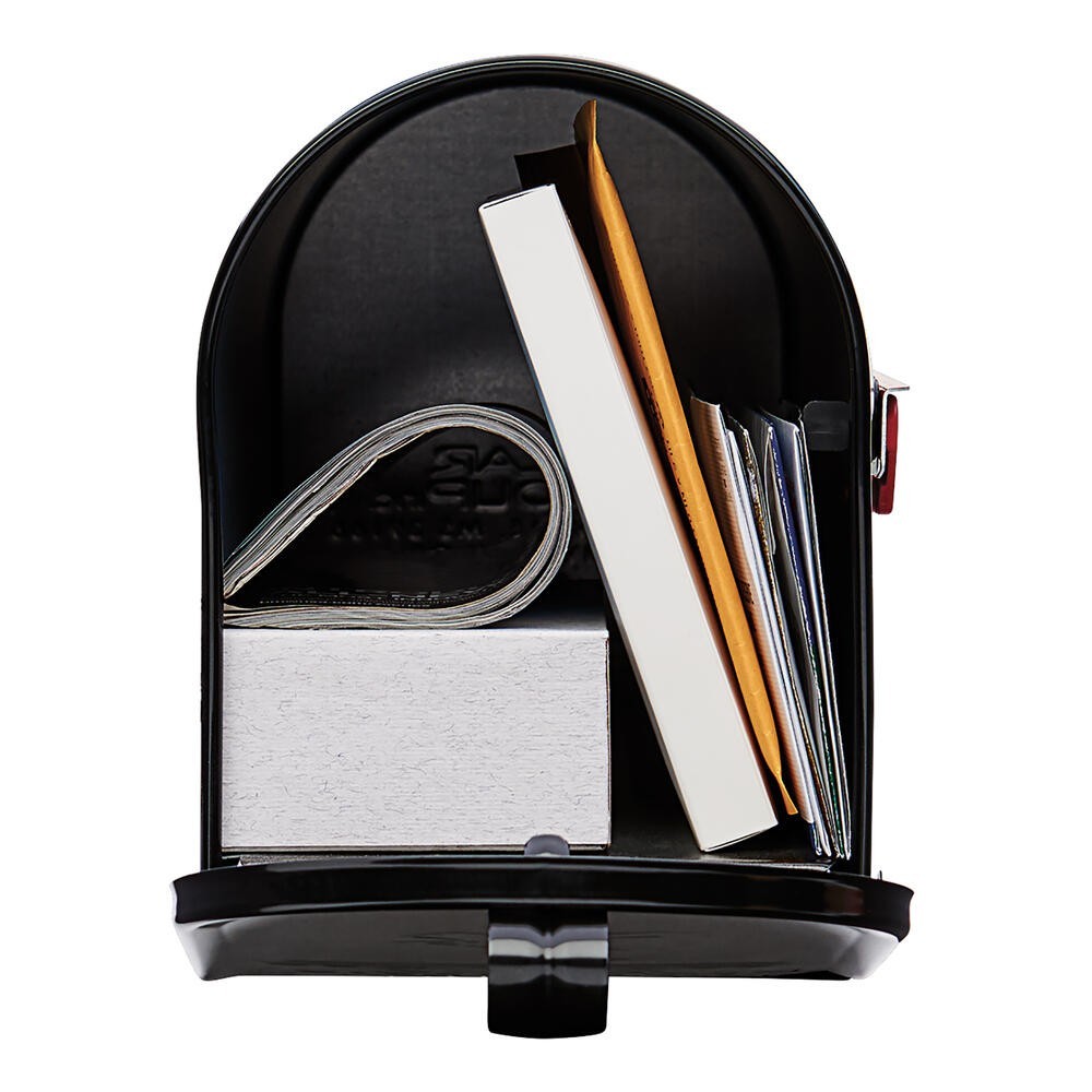 Gibraltar E1100B00 Mailboxes Elite Medium Capacity Galvanized Steel Black