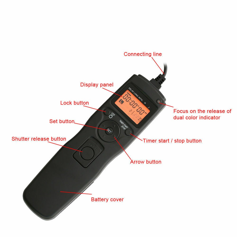 Timer Remote Shutter Release Control For Canon EOS 7D 6D 5D 5DII 5DIII 7D 1D 1DS