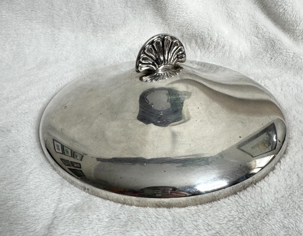 Vintage Oneida Silverplate Dish 9.5" Lid Replacement