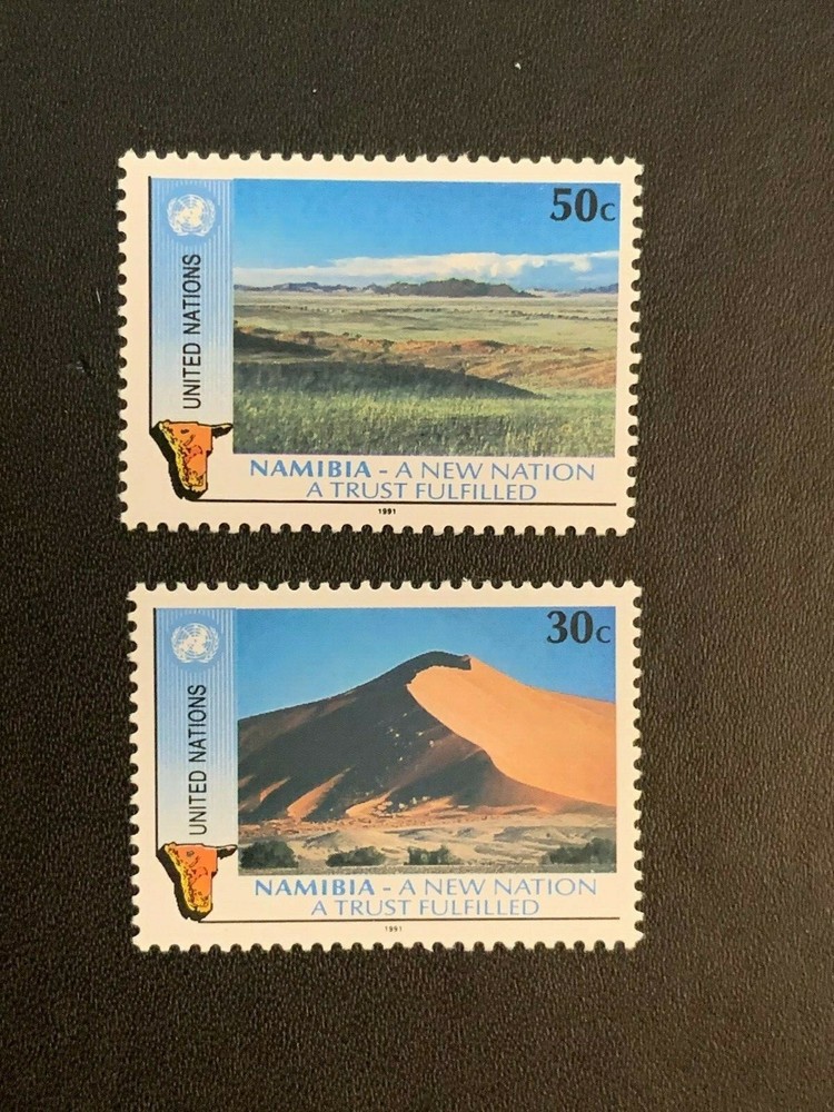 United Nations Scott #NY 588-589, Singles Complete Set MNH