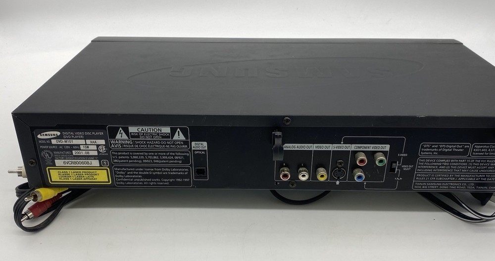Samsung DVD-M101 DVD Player Video CD Player Tested Working