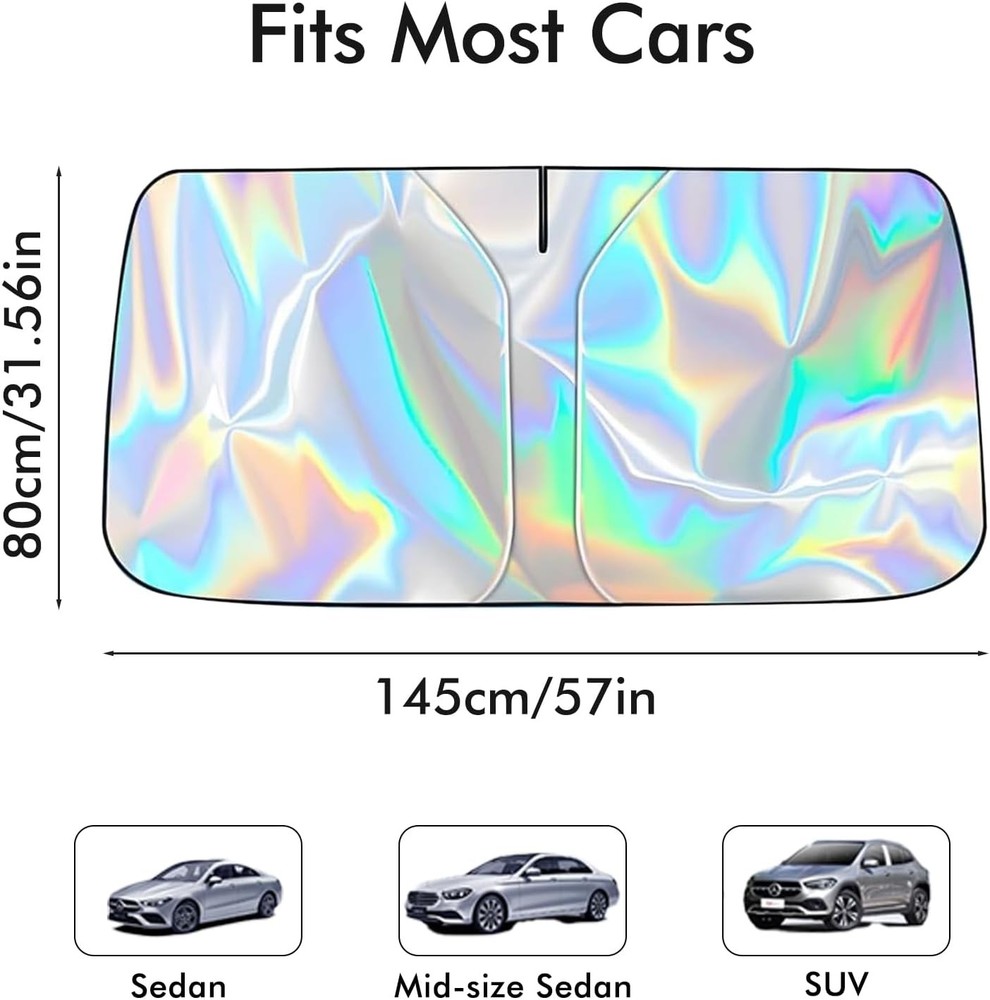 Car Sunshade Front Window Sun Shade Windshield Cover Visor UV Umbrella Foldable