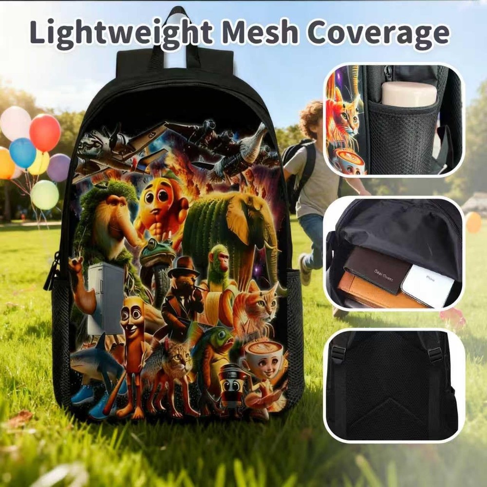 Merch Casual Backpack – Large Waterproof Lightweight Daypack