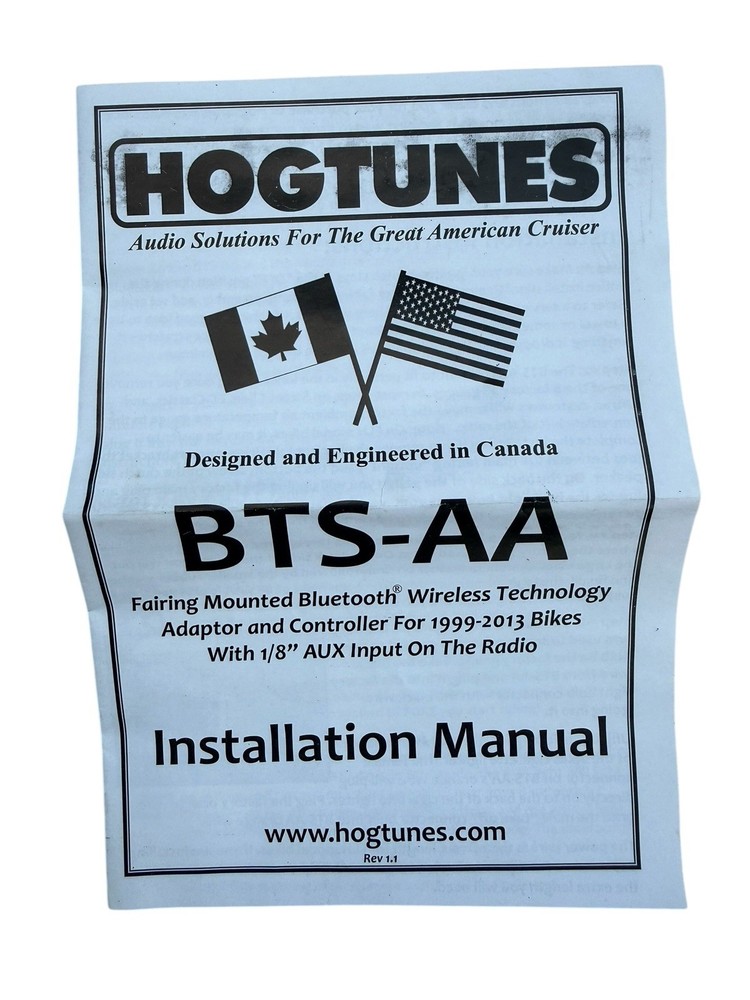 HOGTUNES BTS-AA Fairing Wireless Receiver/Controller, 4401-0203