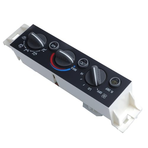 HVAC AC Heater Climate Control Panel Module with Rear Window Defogger Switch