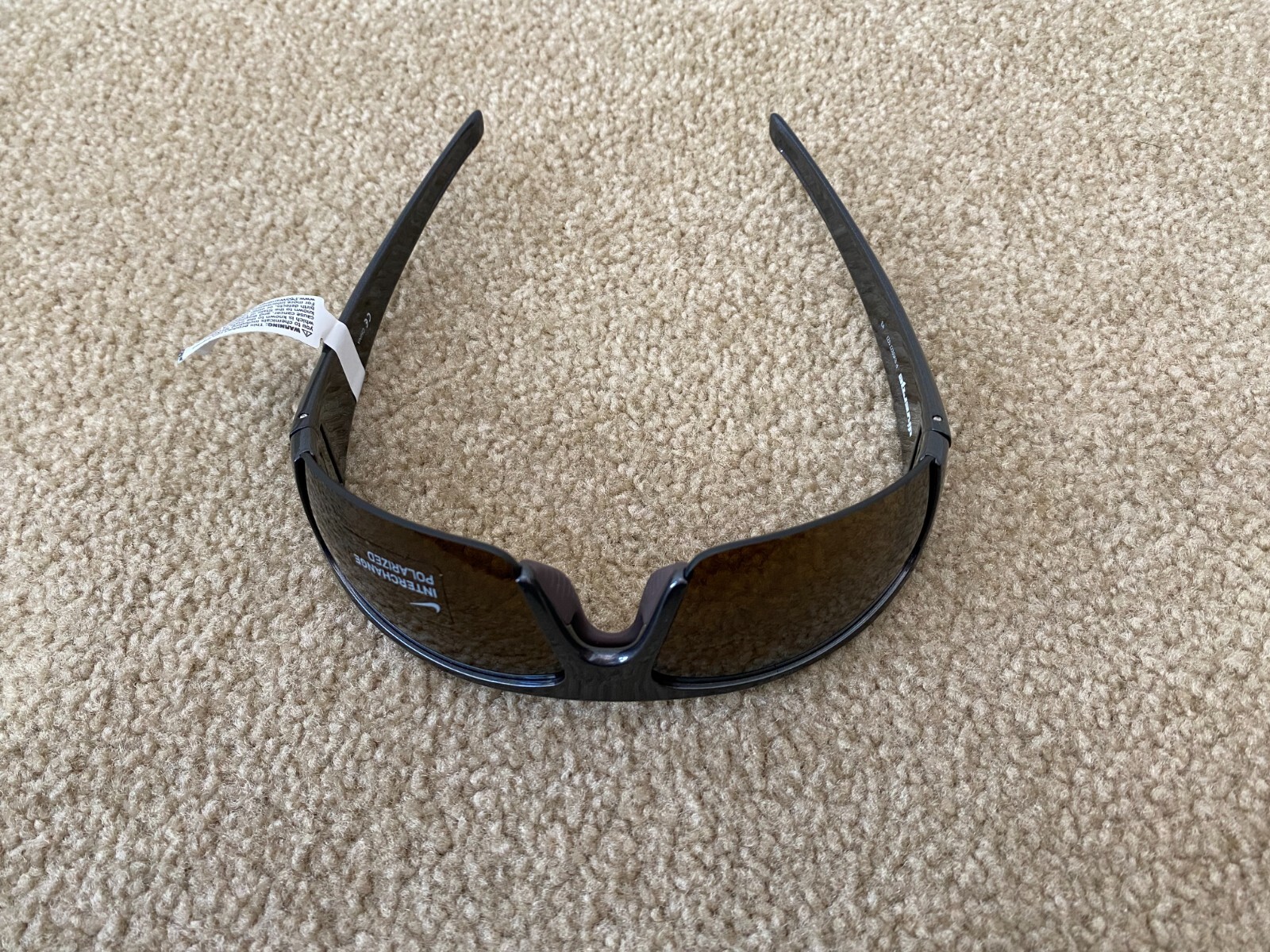 Nike Black Diverge Sunglasses Sport EV0327 Polarized Brown Lens New w/Tags Box