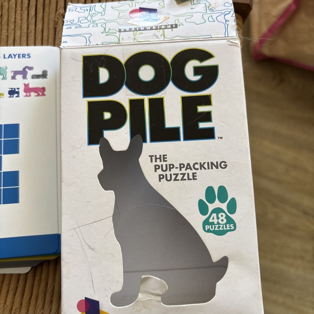 Brainwright DOG PILE Puzzle Game Complete