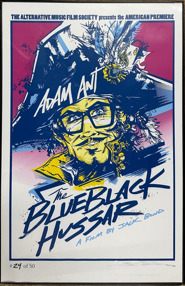 Adam Ant The BlueBlack Hussar Documentary Framed Promo Poster 11"x17" Numbered