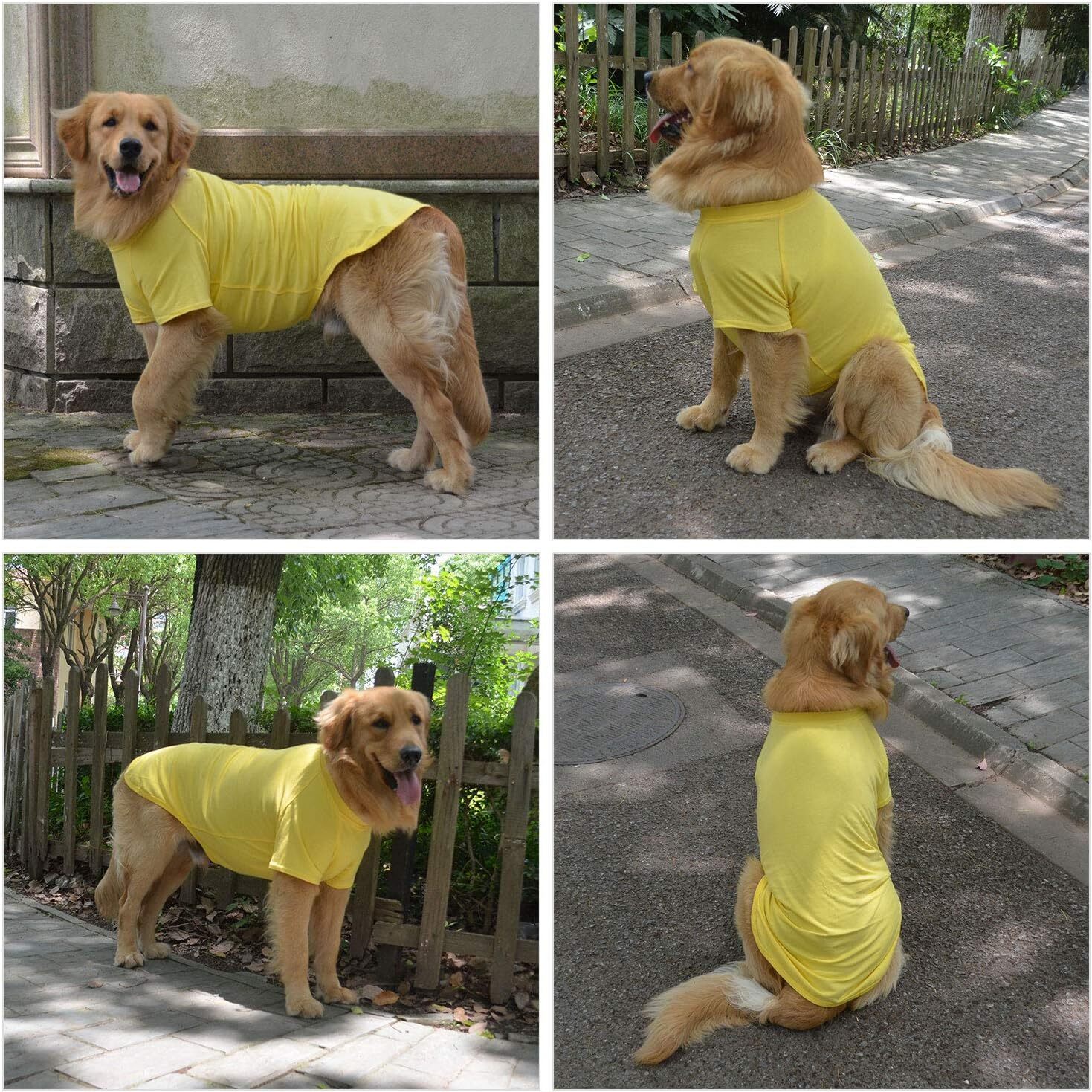 Pet Clothing Dog Costumes Basic Blank T-Shirt Tee Shirts for Large Small Dogs