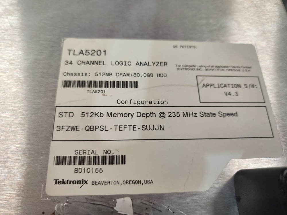 Tektronix TLA5201 34-Channel Logic Analyzer READ!!