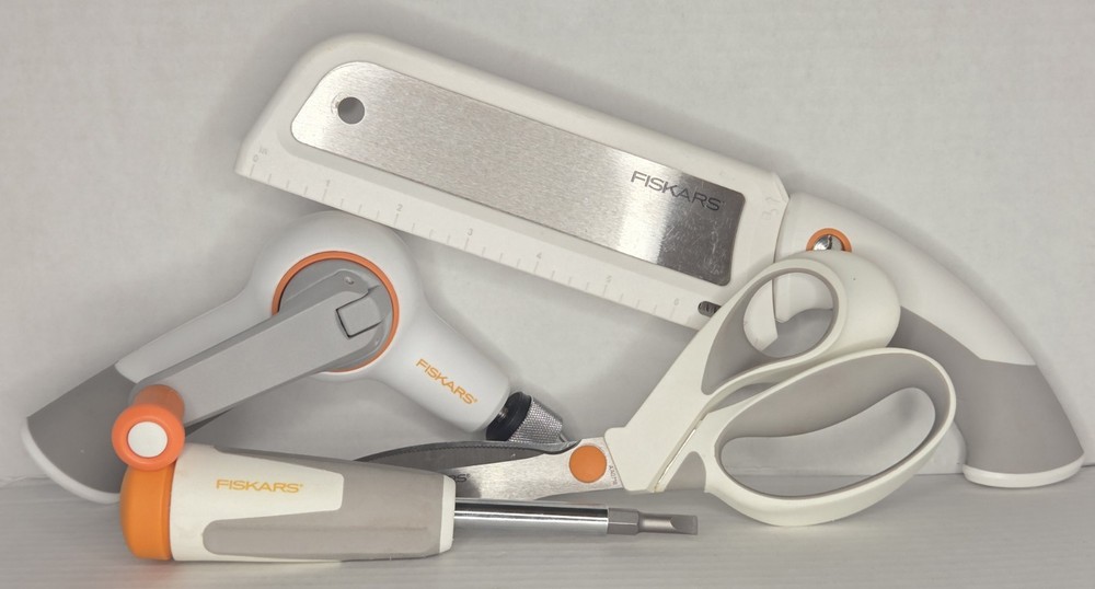 Fiskars Saw, Scissors, Drill, Screwdriver Crafting Tool Set
