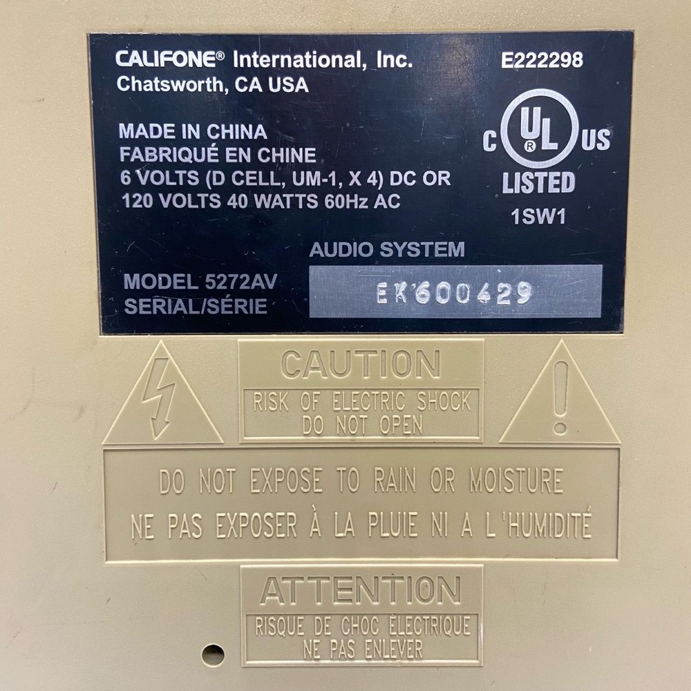 Califone 5272AV Cassette Recorder