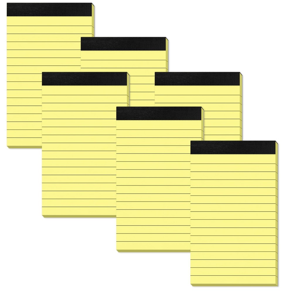 Small Notepads 3x5 Lined Pocket Writing Pads 6 Pack