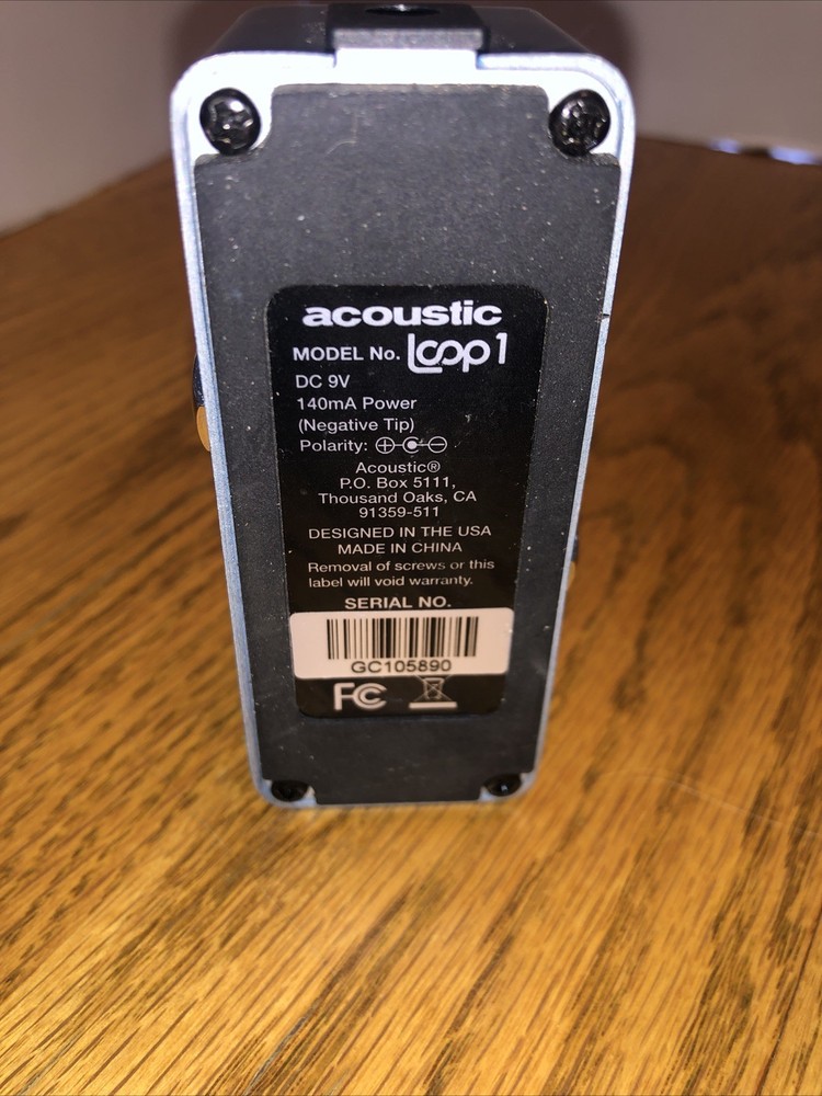 Acoustic Loop1 Looper Guitar Effect Pedal. Untested.