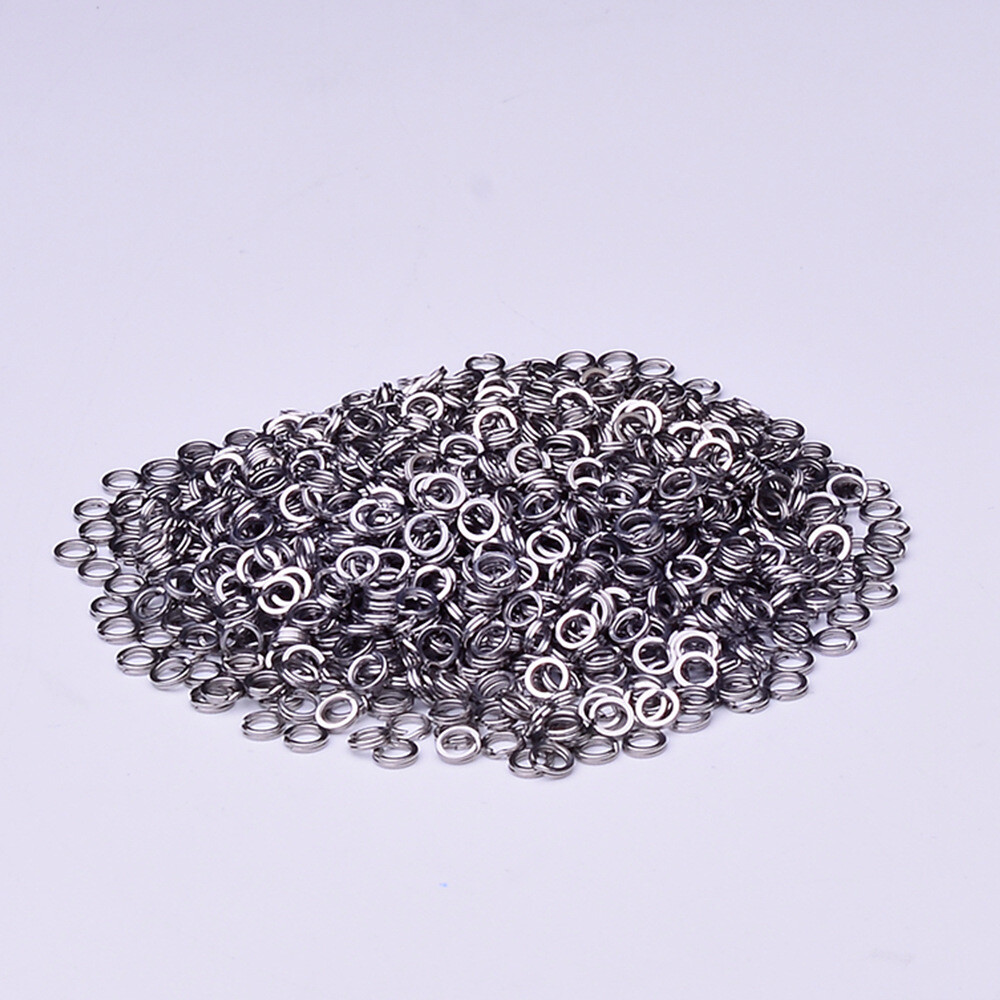 100 Stainless Steel Fishing Split Rings 25LB-350LB Heavy Saltwater Duty Big Game