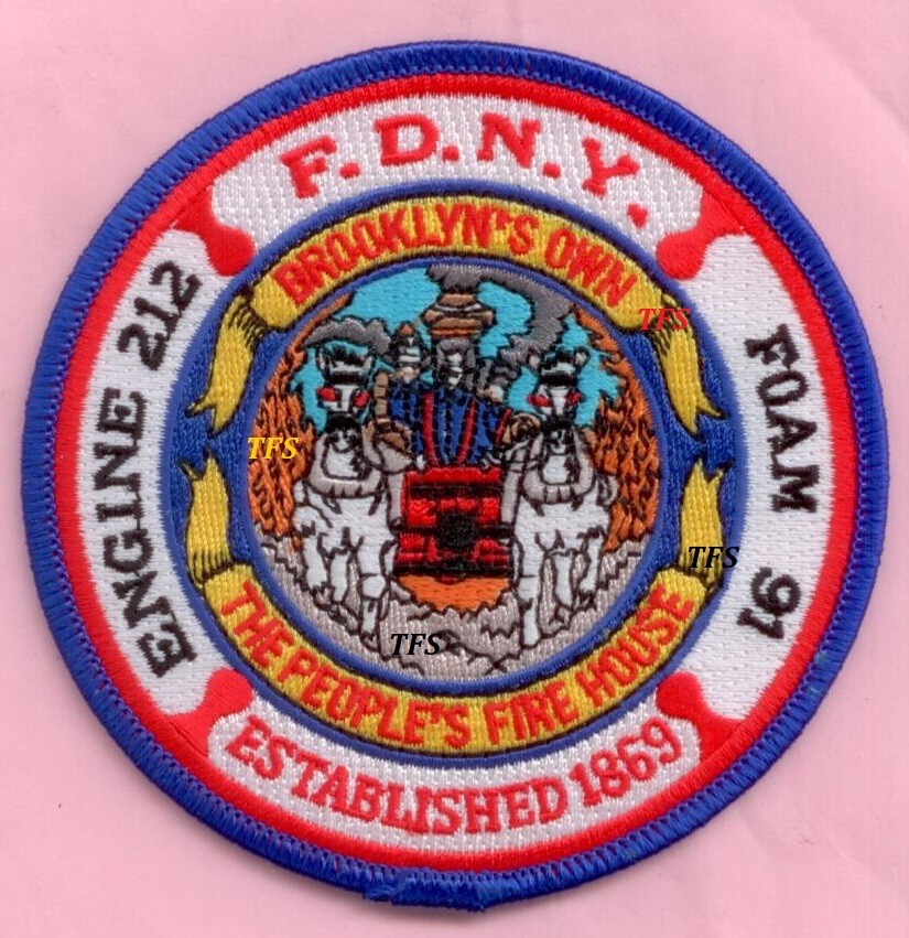 New York City Fire Dept Engine 212 Foam 91 Patch