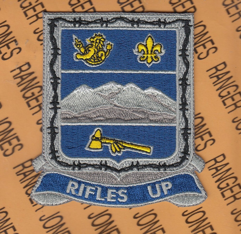 US Army 157th Infantry Regiment DUI Crest 3.75" pocket patch Type 2