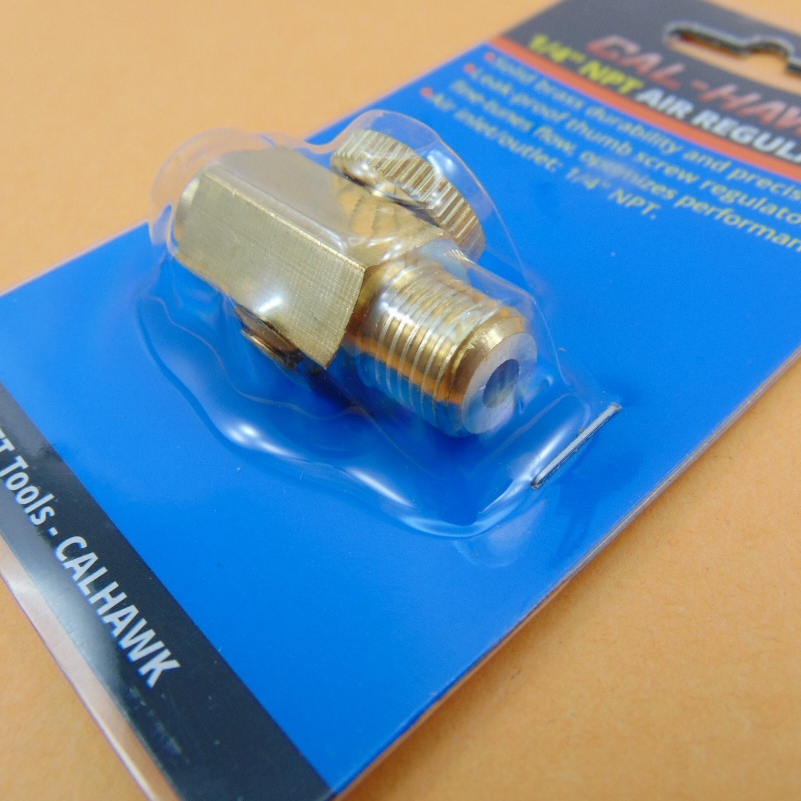 1/4" Air Tool Pressure Regulator Thumbwheel Inline Adjustable Flow Solid Brass