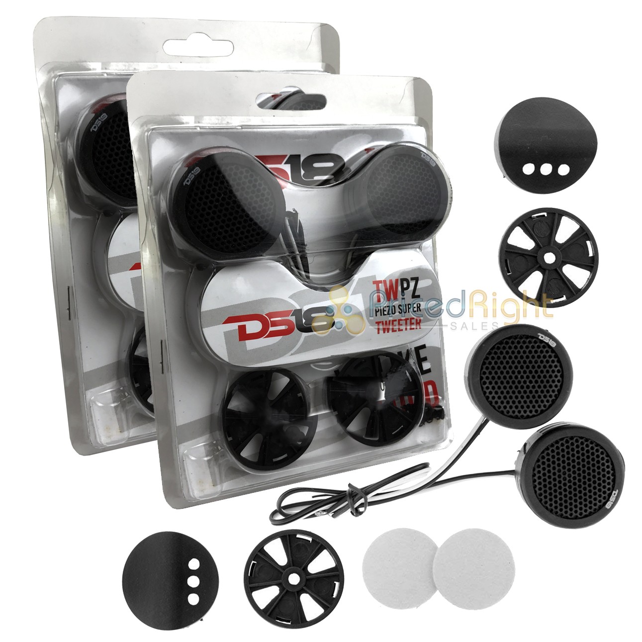 4 DS18 TWPZ 1" Inch Mirco Dome Tweeters 4 Ohms 80 Watts Max Built In Crossover