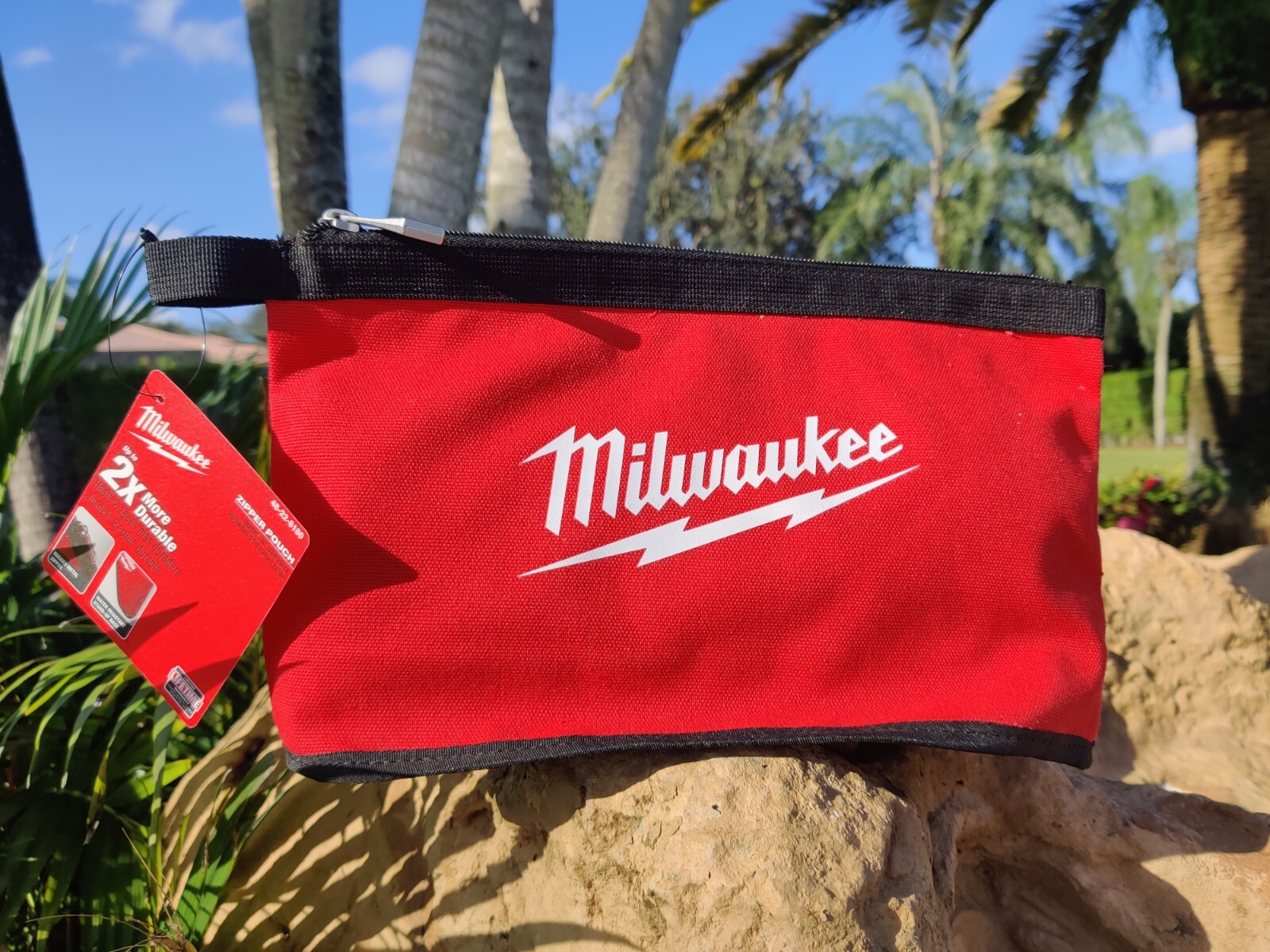 Milwaukee Tool 48-22-8180 Security Zipper Pouch Bag Tote ✅ NEW WITH TAG! ✅