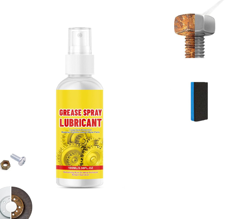 Multi-Purpose Lubricant Rust Remover Spray,Fast-Acting Formula for Vehicles,Tool