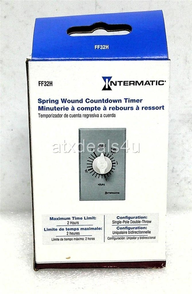 Intermatic FF32H Spring Wound Countdown Timer New