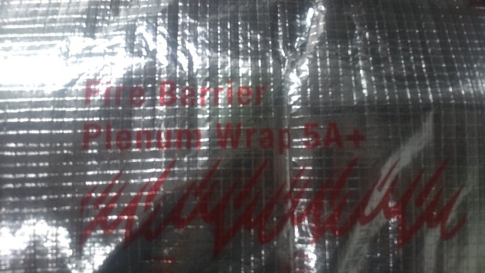 3M PLENUM-WRAP-5A+(24") 24 In Width 50 Ft Length Silver Firestop Strip