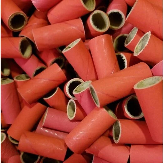 50 Fireworks Kraft PYRO Cardboard TUBES 9/16" x 1-1/2" x 0.05" wall w/ end caps