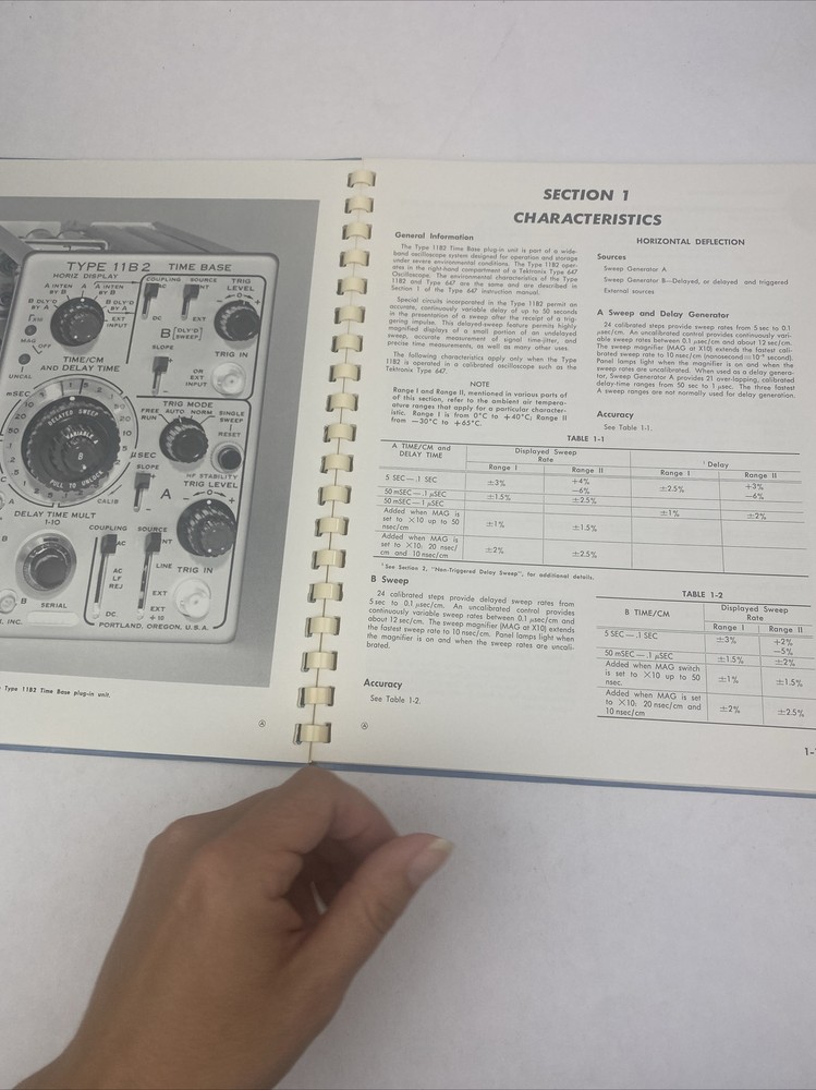 Tektronix Instruction Manual Type 11B2 Time Base
