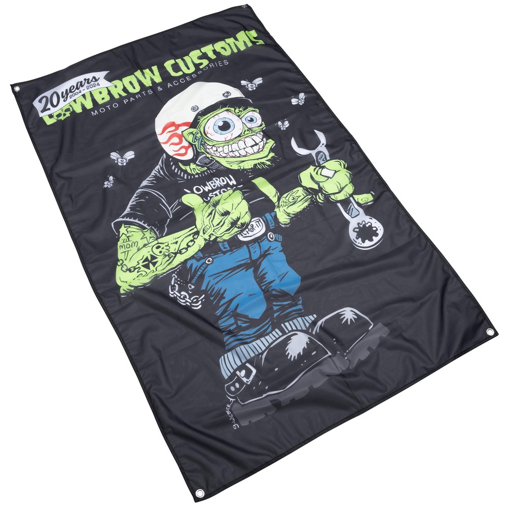 Lowbrow Customs Weirdo 20th Anniversary Flag