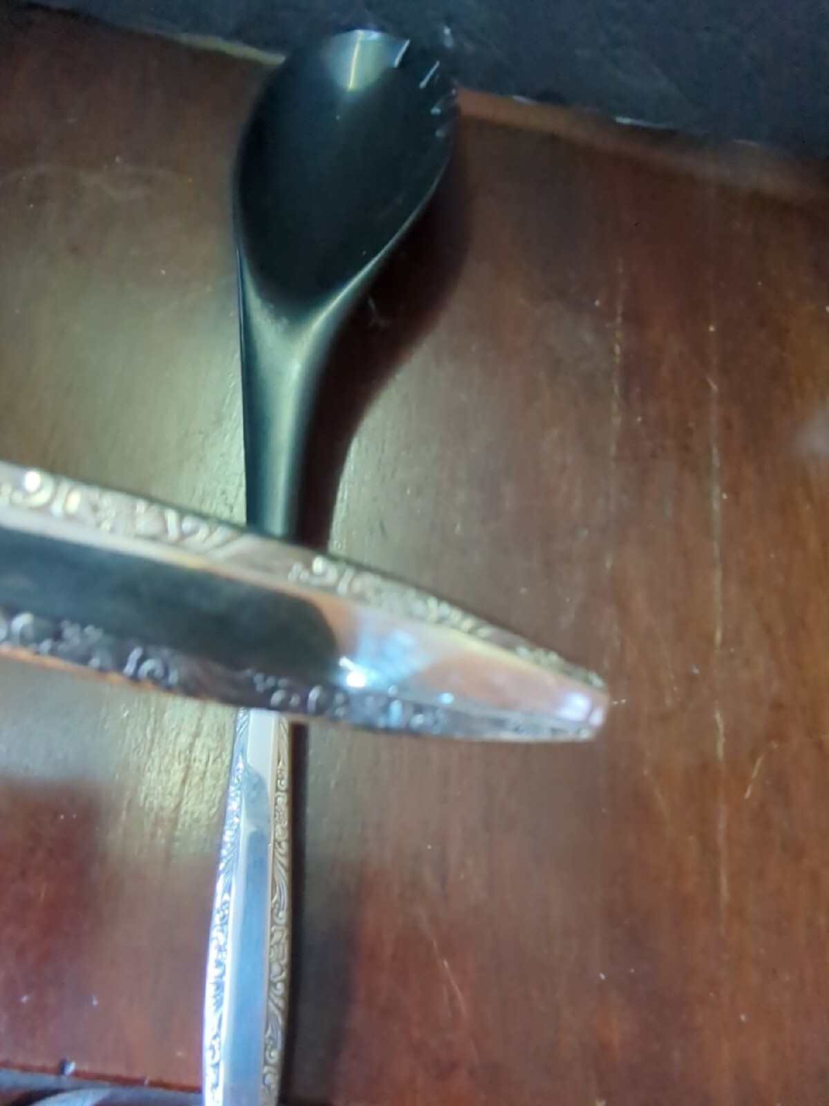 Vintage Towel Silver plate 1968 Candleglow Salad Serving Set