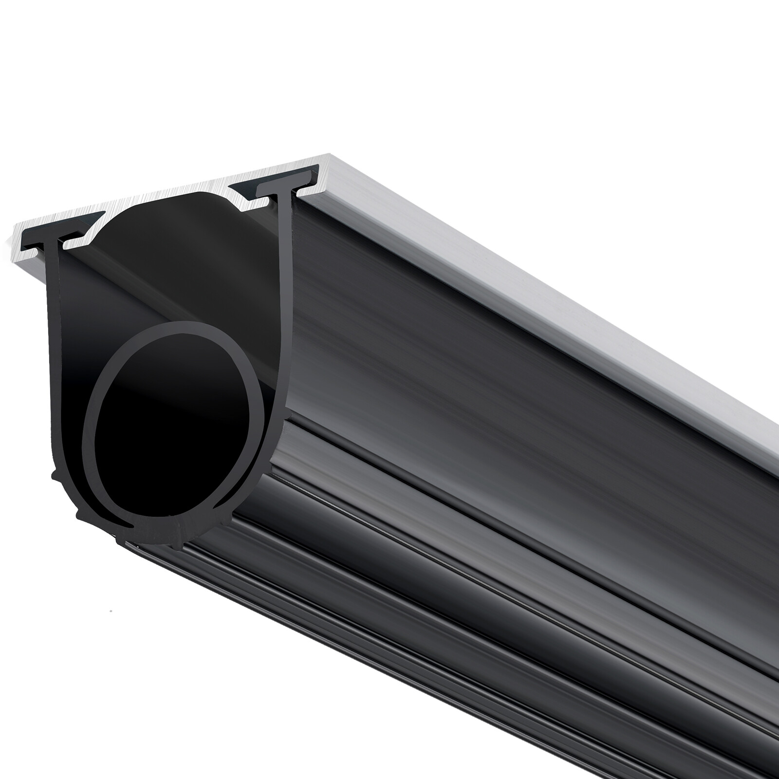 VEVOR Garage Door Seals Bottom Rubber with Track Retainer 16ft 5/16 inch T-end