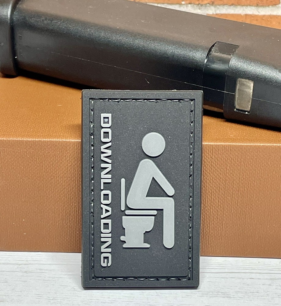 PVC Tactical Morale Patch - Downloading Patch - Funny Meme Gun Patch